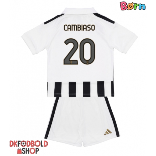 Juventus Andrea Cambiaso #20 Hjemmebanesæt Børn 2026-27 Kort ærmer (+ korte bukser)